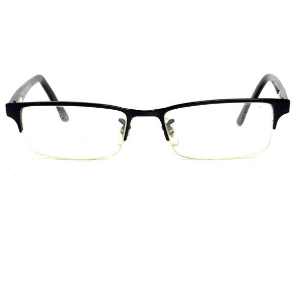 Ray-Ban RB 6196 2509 50-17-150 Black Eyeglasses Frames Half Rim H16928